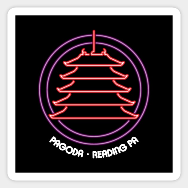 Pagoda - Reading PA Sticker by GloopTrekker Select